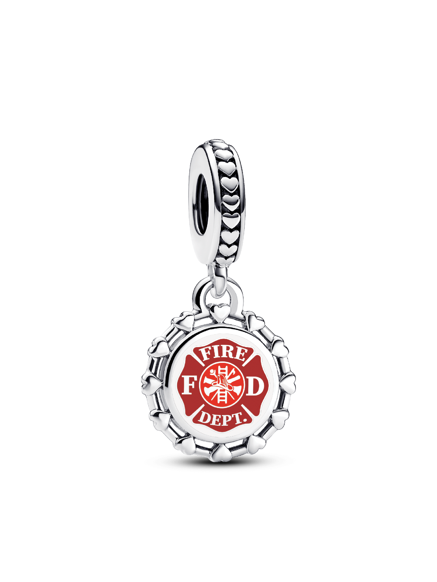 Женский шарм Pandora Firefighter Dangle Charm, цвет: Серебро — фото 1