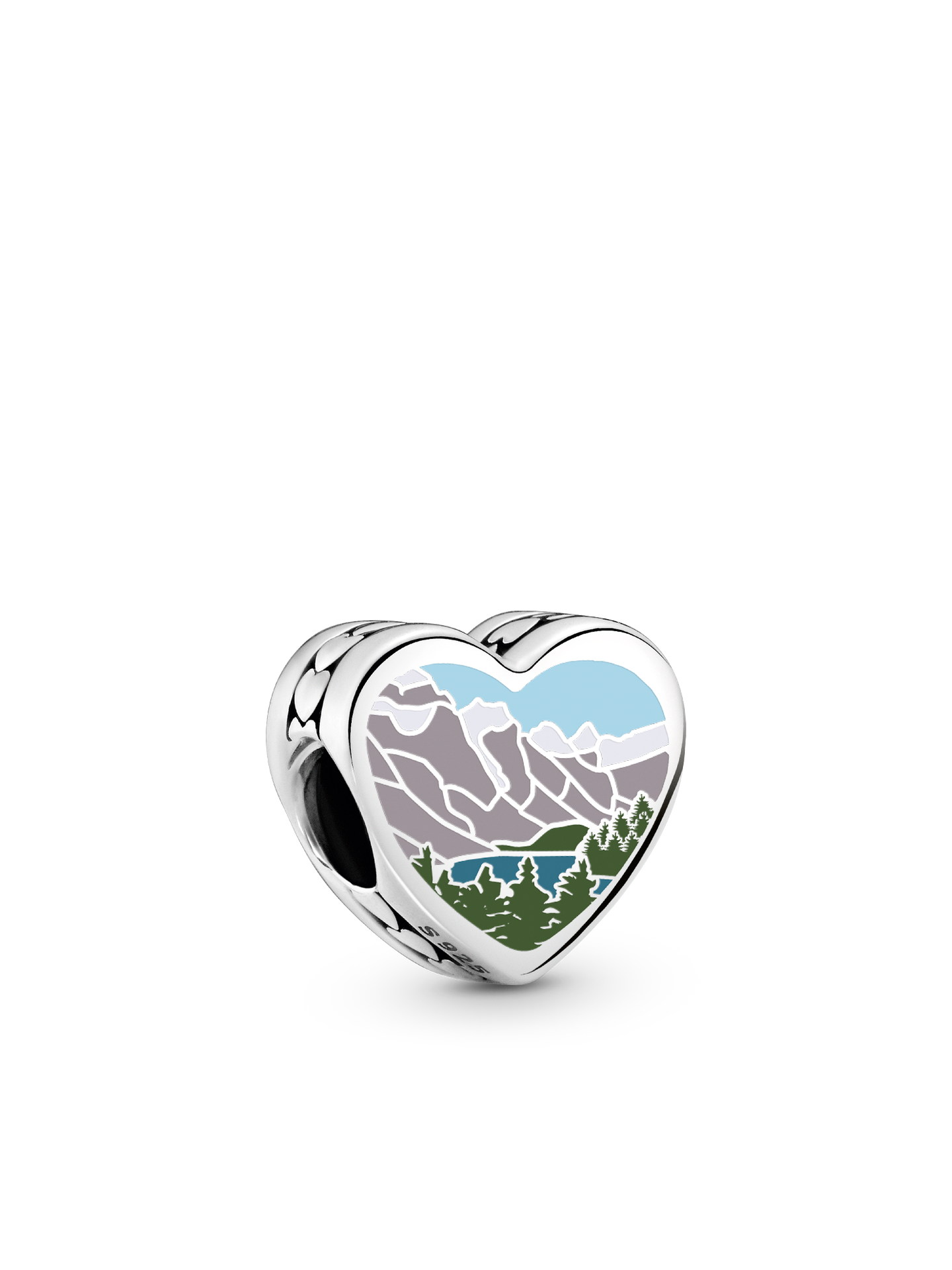 Женский шарм Pandora Idaho Heart Charm, цвет: Серебро