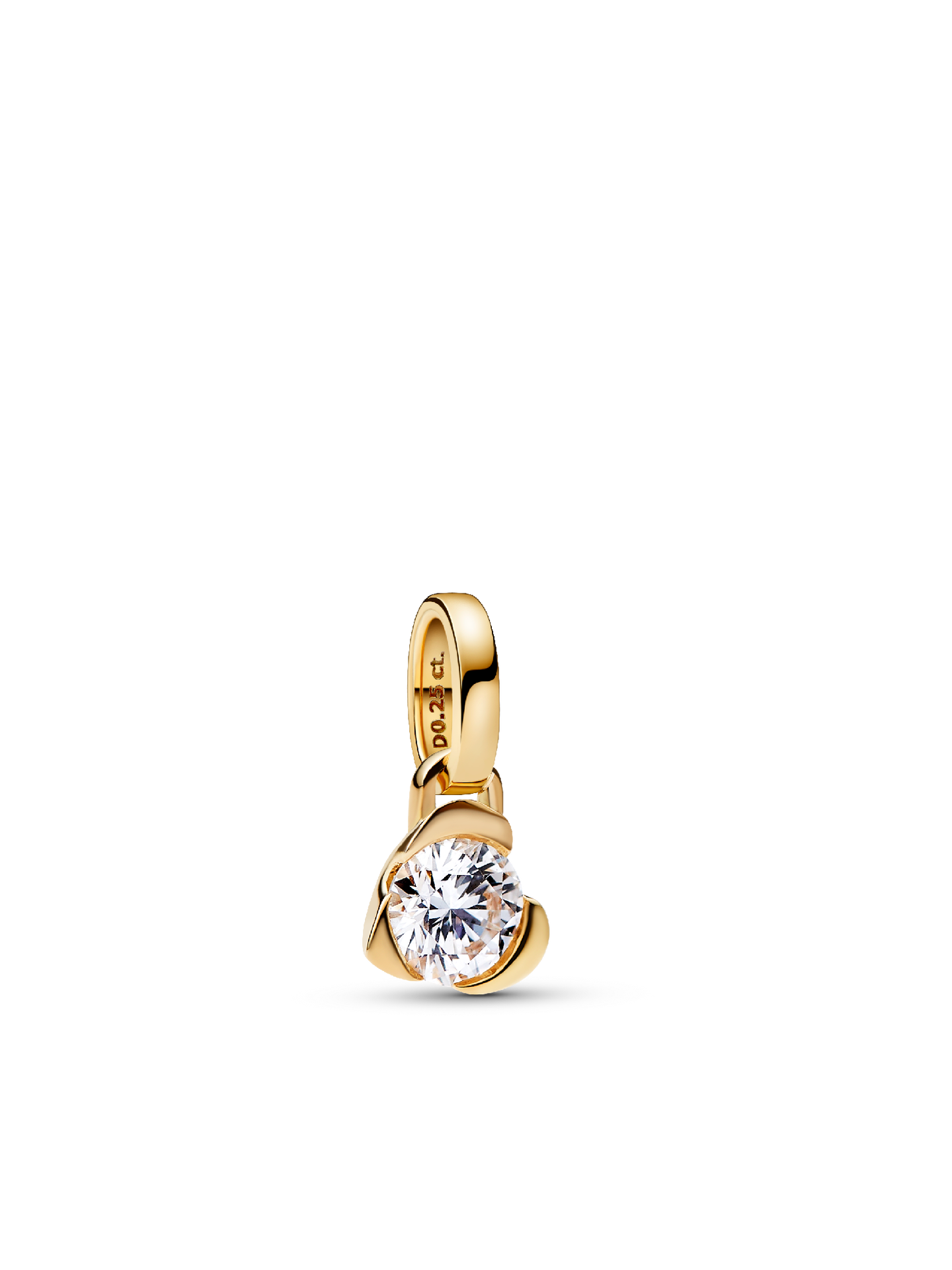 Женская подвеска Pandora Talisman 14k Gold Lab-grown Diamond Heart, цвет: Золотой