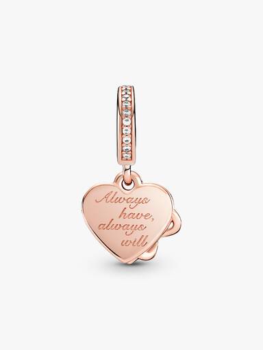 FINAL SALE - Love You Infinity Heart Dangle Charm