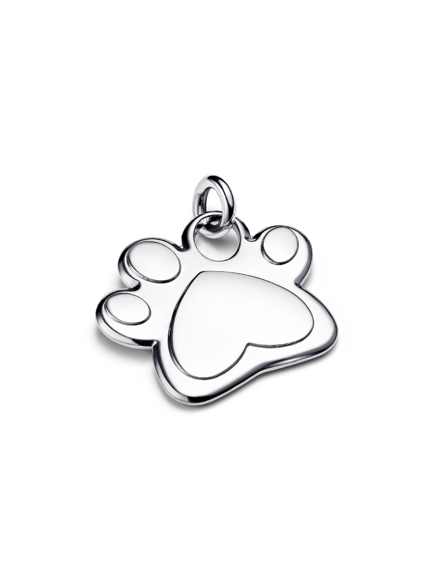 Engravable Paw Pet Collar Tag