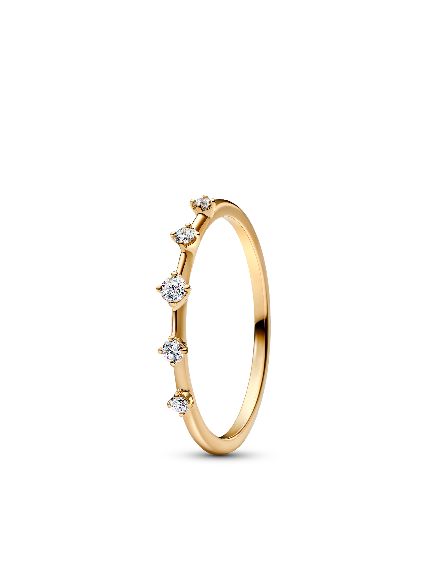 Женское кольцо Pandora Era Lab-Grown Diamond Station, цвет: Золотой — фото 1