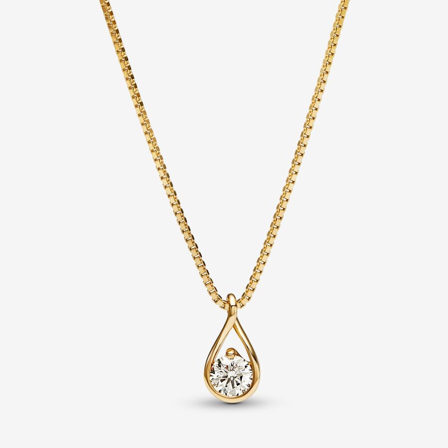 Pandora Infinite Lab-grown Diamond Pendant & Necklace 0.50 carat tw 14k Gold image number 0