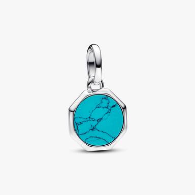 Turquoise Elephant and Heart Charm Bracelet
