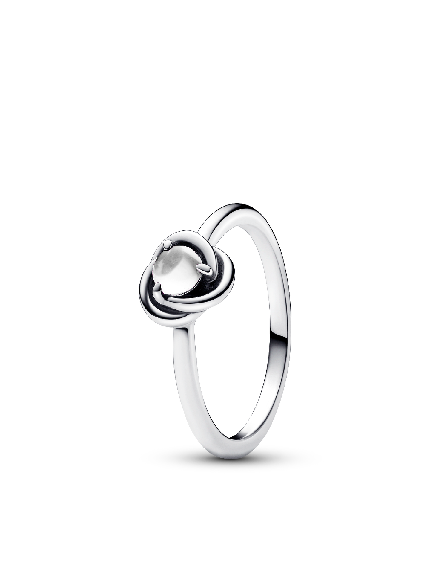 Женское кольцо Pandora April Birthstone Eternity Circle, цвет: Серебро — фото 1