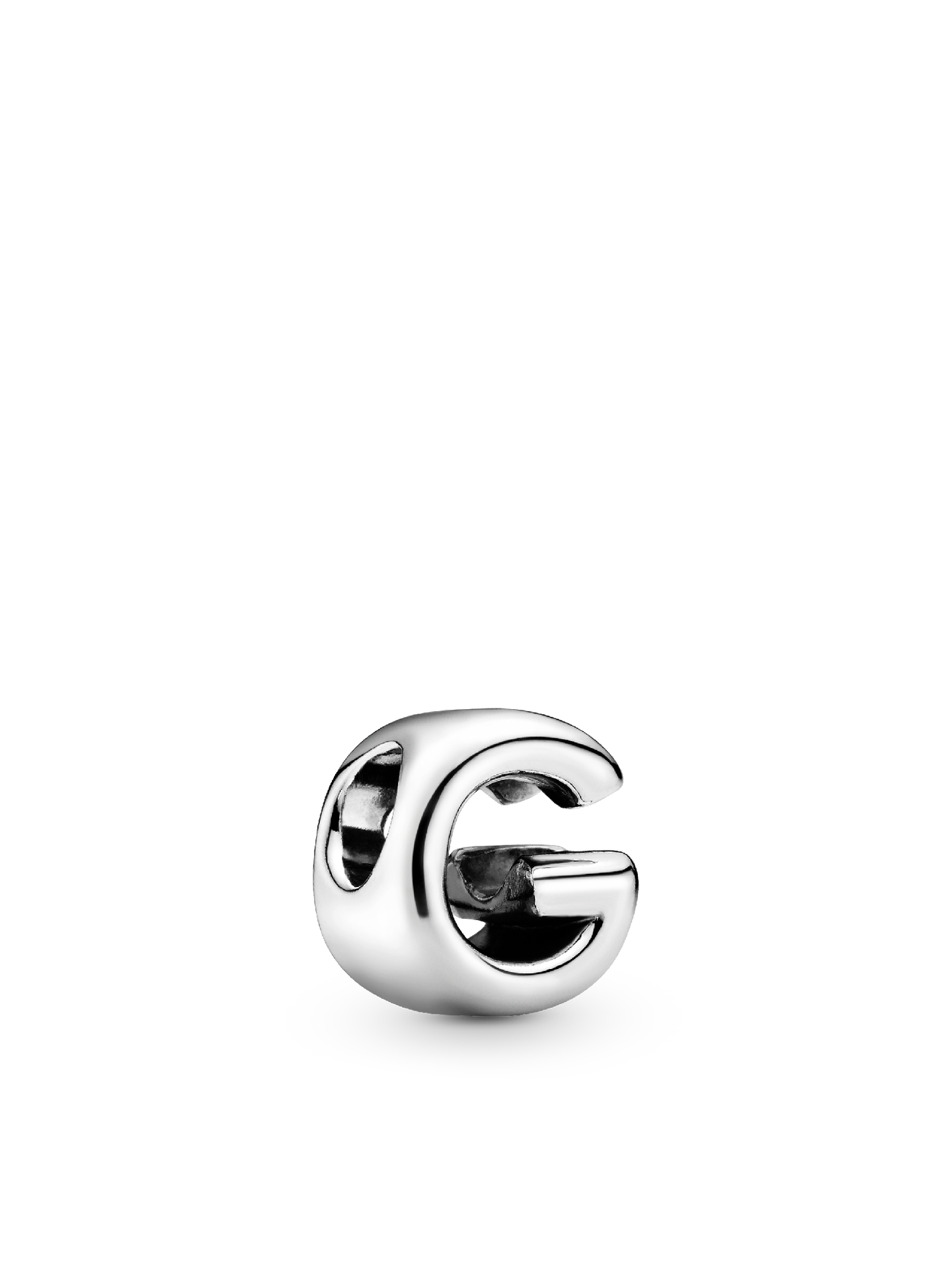 Женский шарм Pandora Letter G Alphabet Charm, Sterling silver, цвет: Серебро — фото 1