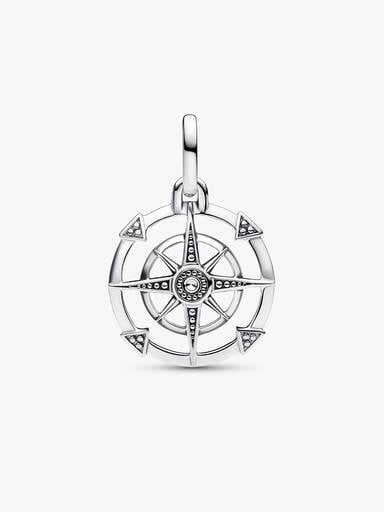 FINAL SALE - Compass Medallion Charm