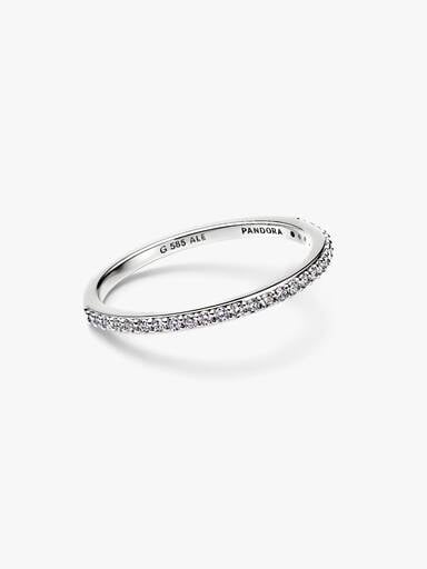 Pandora Era Lab-Grown Diamond Half Eternity Pavé Band Ring