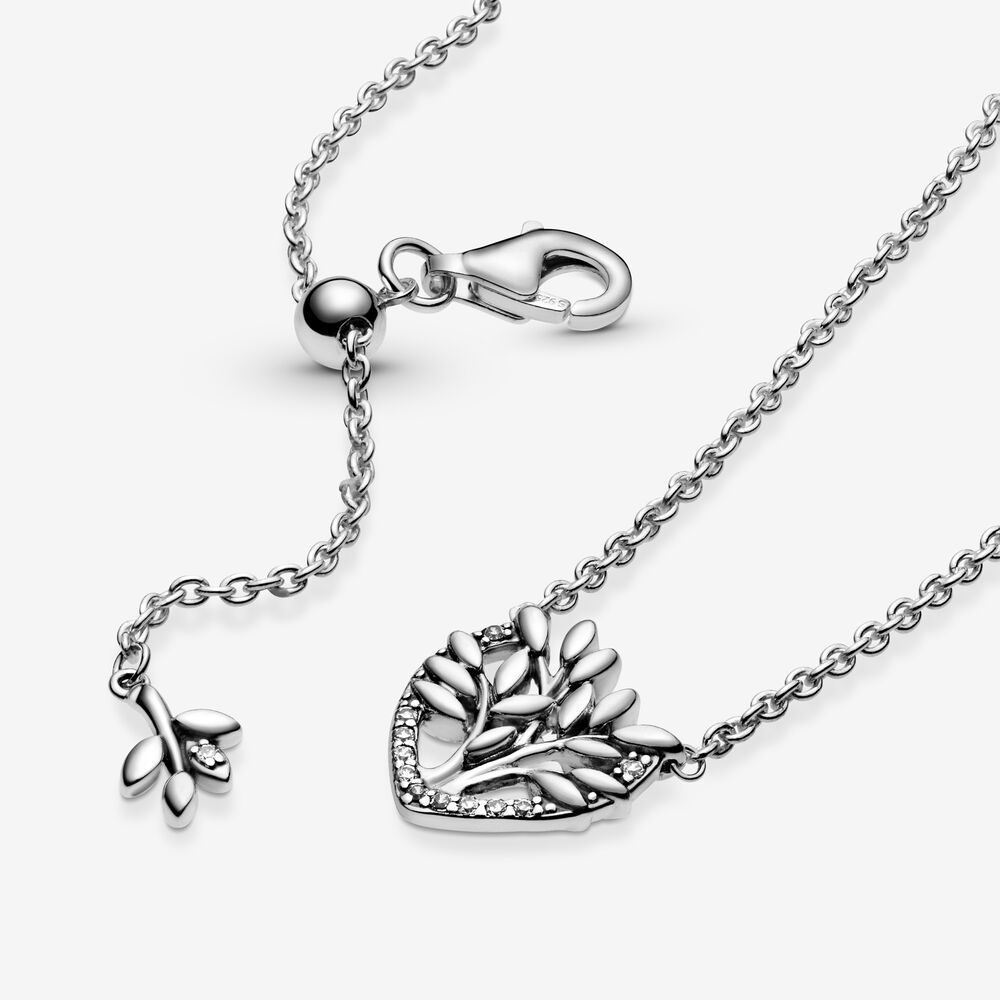 Heart Family Tree Collier Necklace | Sterling silver | Pandora US