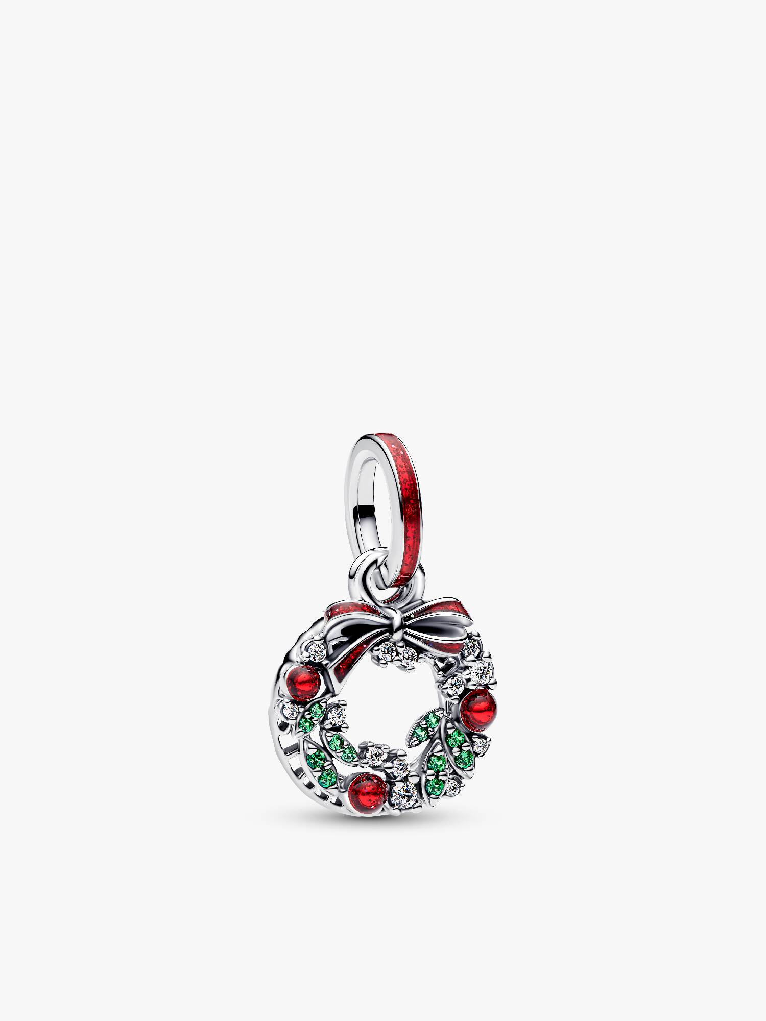 Holiday Wreath Double Dangle Charm