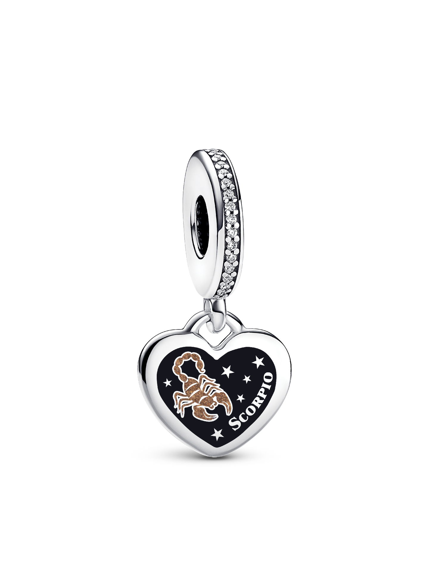 Женский шарм Pandora Scorpio Dangle Charm, цвет: Серебро