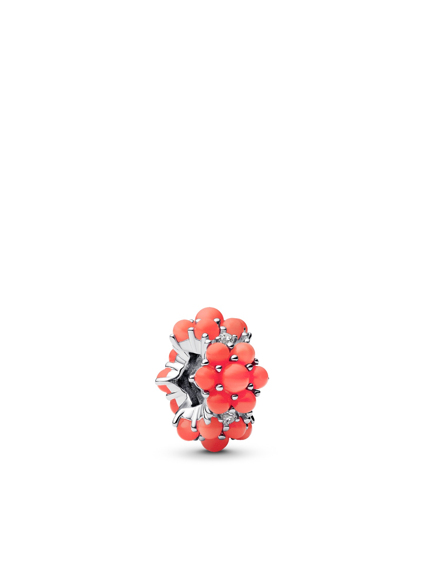 Женский шарм Pandora Coral-colored Ocean Charm, цвет: Серебро — фото 1