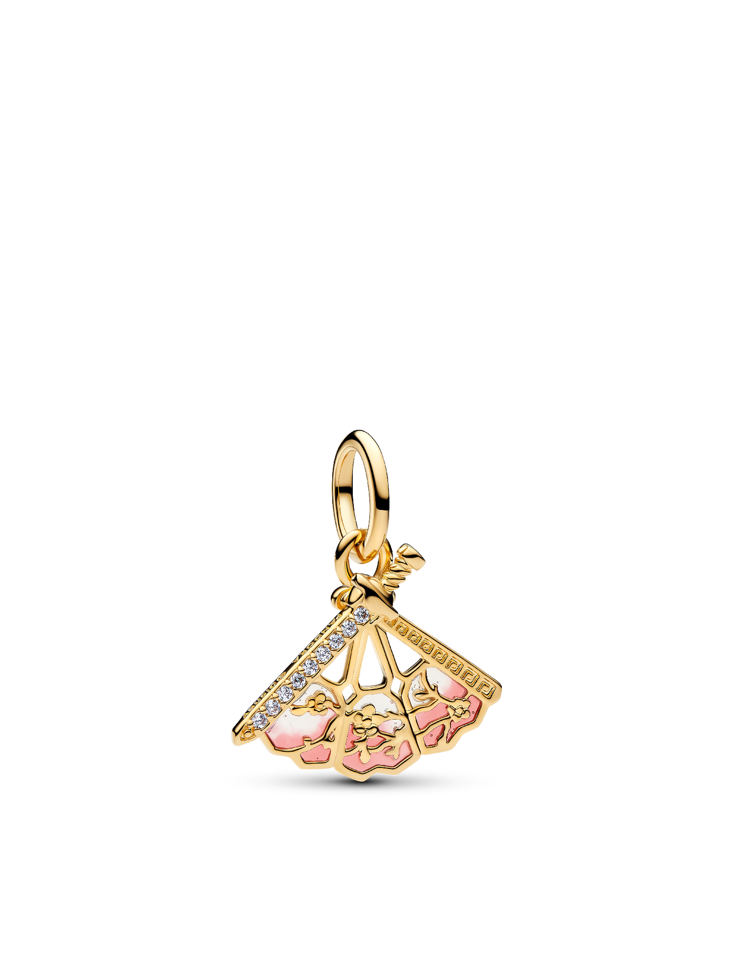 Женский шарм Pandora Disney Mulan Fan Dangle Charm, цвет: Позолоченный