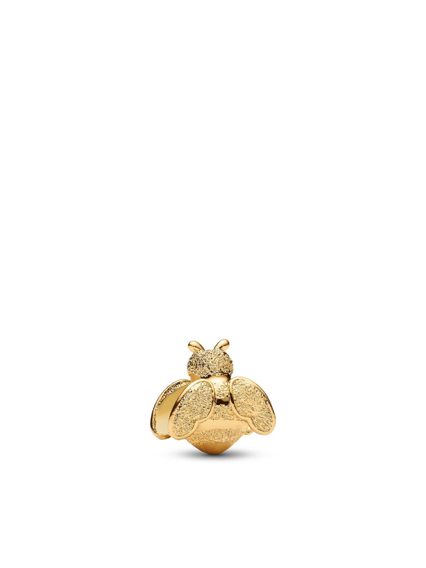 Женский шарм Pandora Textured Bee Mini Charm, цвет: Золотой с покрытием — фото 1