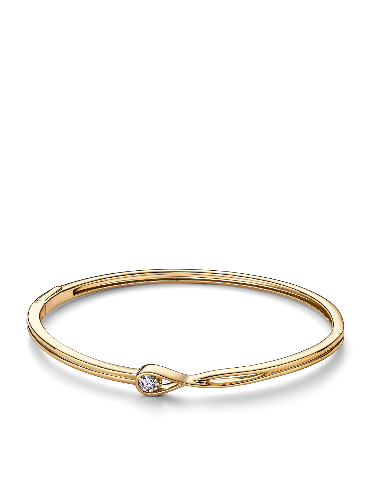 Женские браслеты Pandora Infinite 14k Gold Lab-grown Diamond #552114C01, цвет: Золотой — фото 1