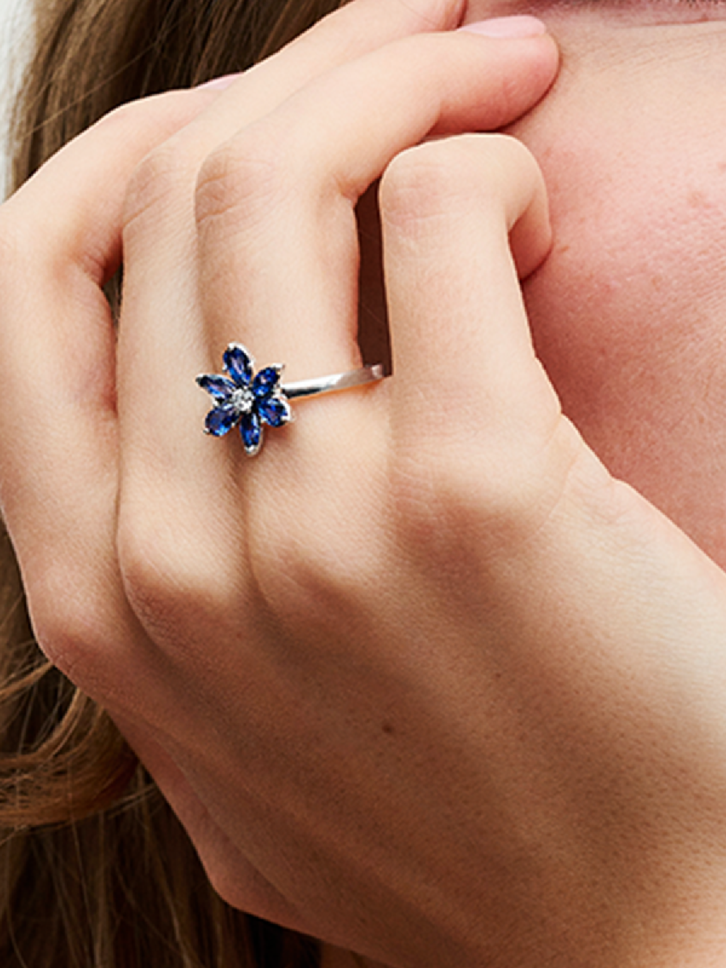 Женское кольцо Pandora Sparkling Herbarium Cluster, Sterling silver #193000C01, цвет: Серебро — фото 3