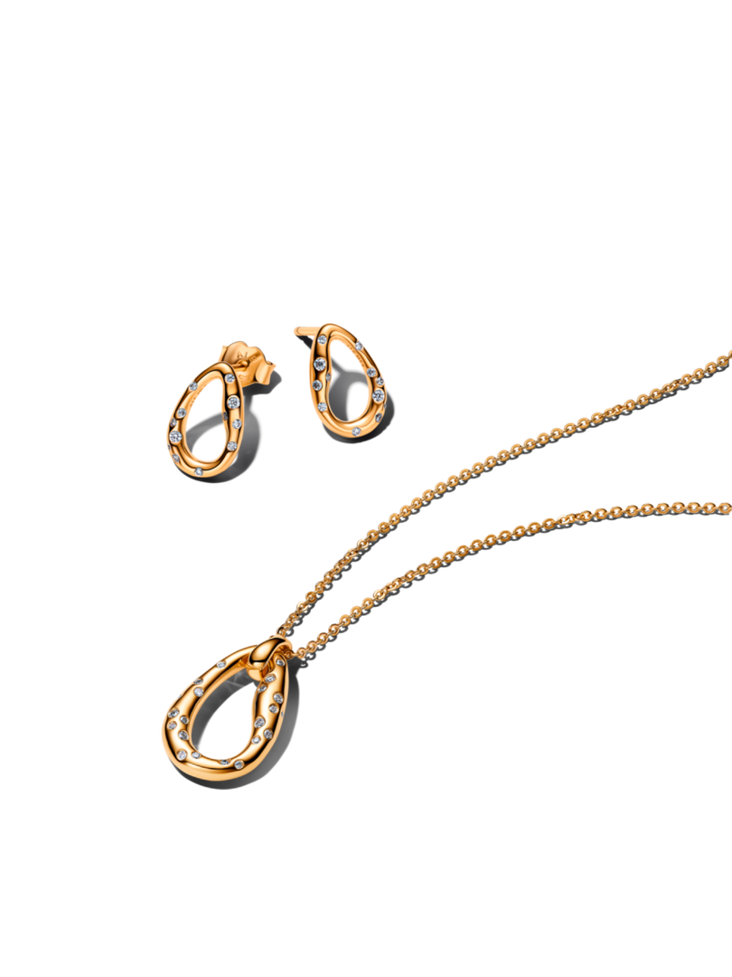 Essence Loops Earrings and Necklace Set