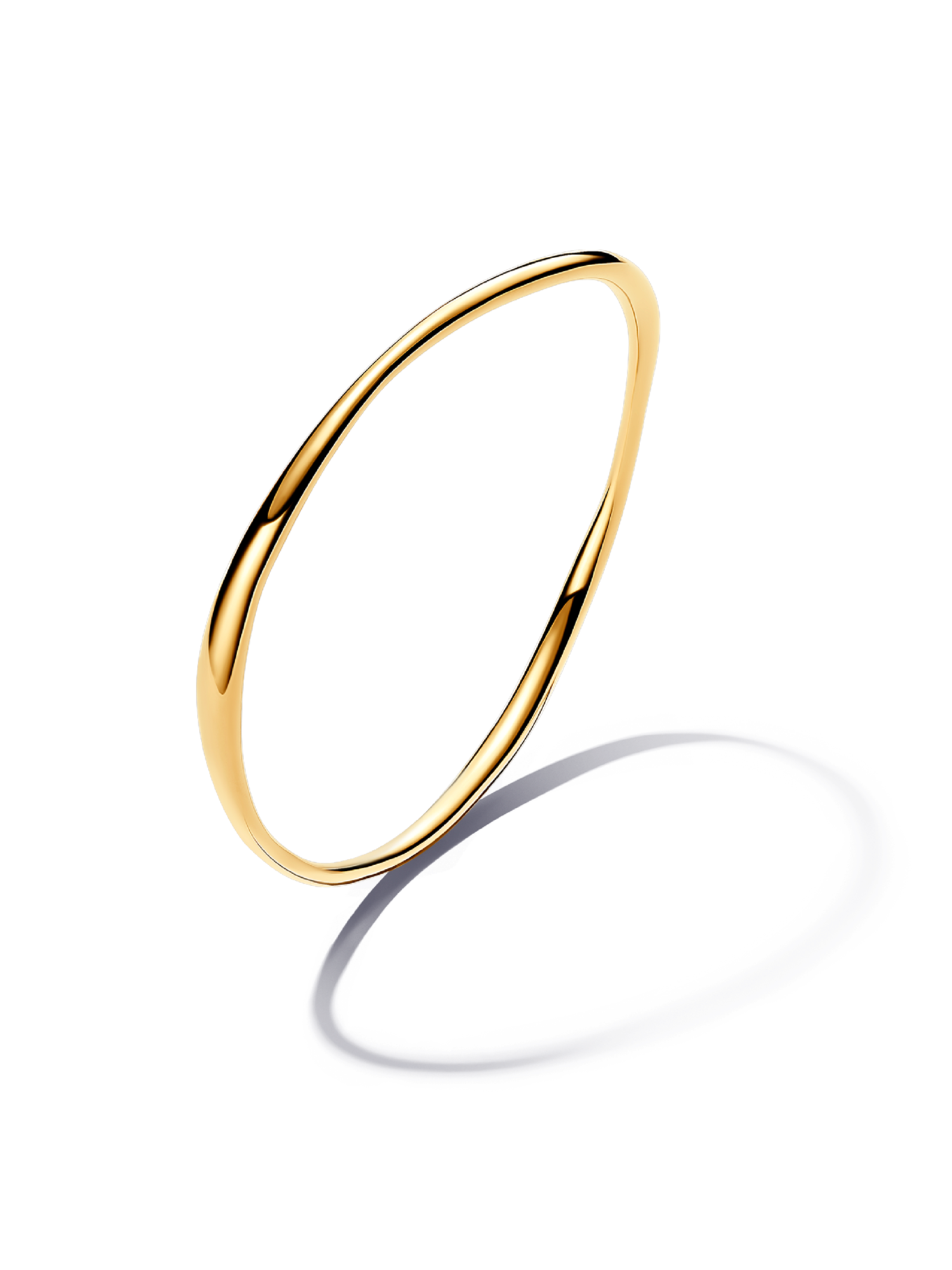 Organically Shaped Bangle | Gold plated | Pandora US