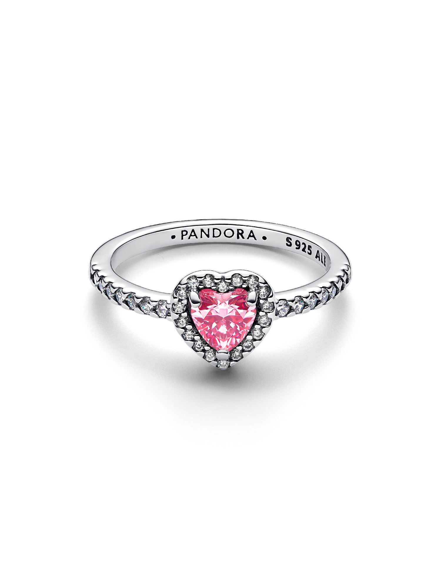 Elevated Pink Heart Ring