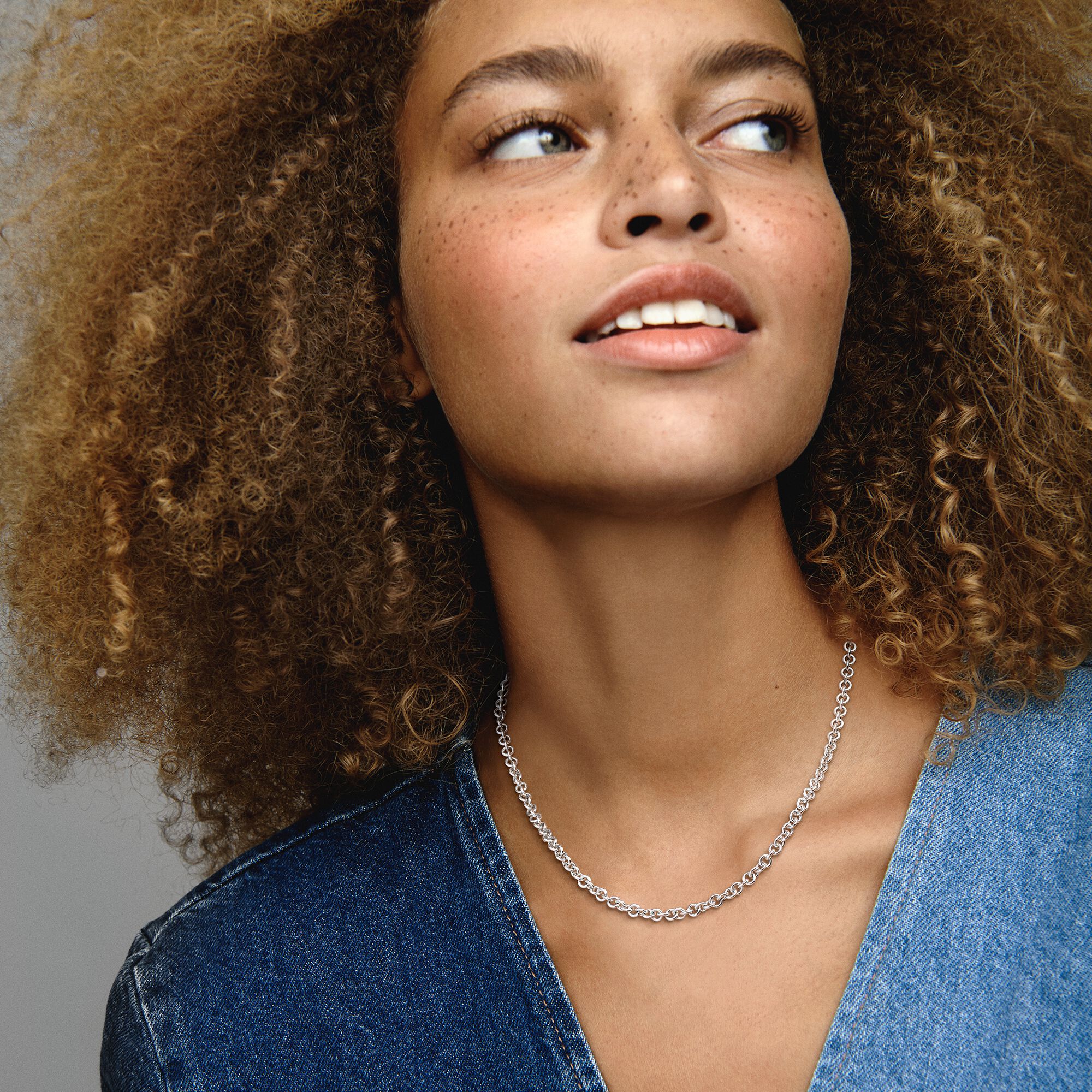 Thick Cable Chain Necklace | Sterling 