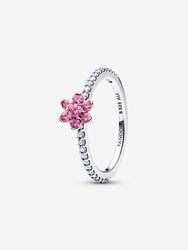 Sparkling Pink Flower Ring Sparkling Pink Flower Ring