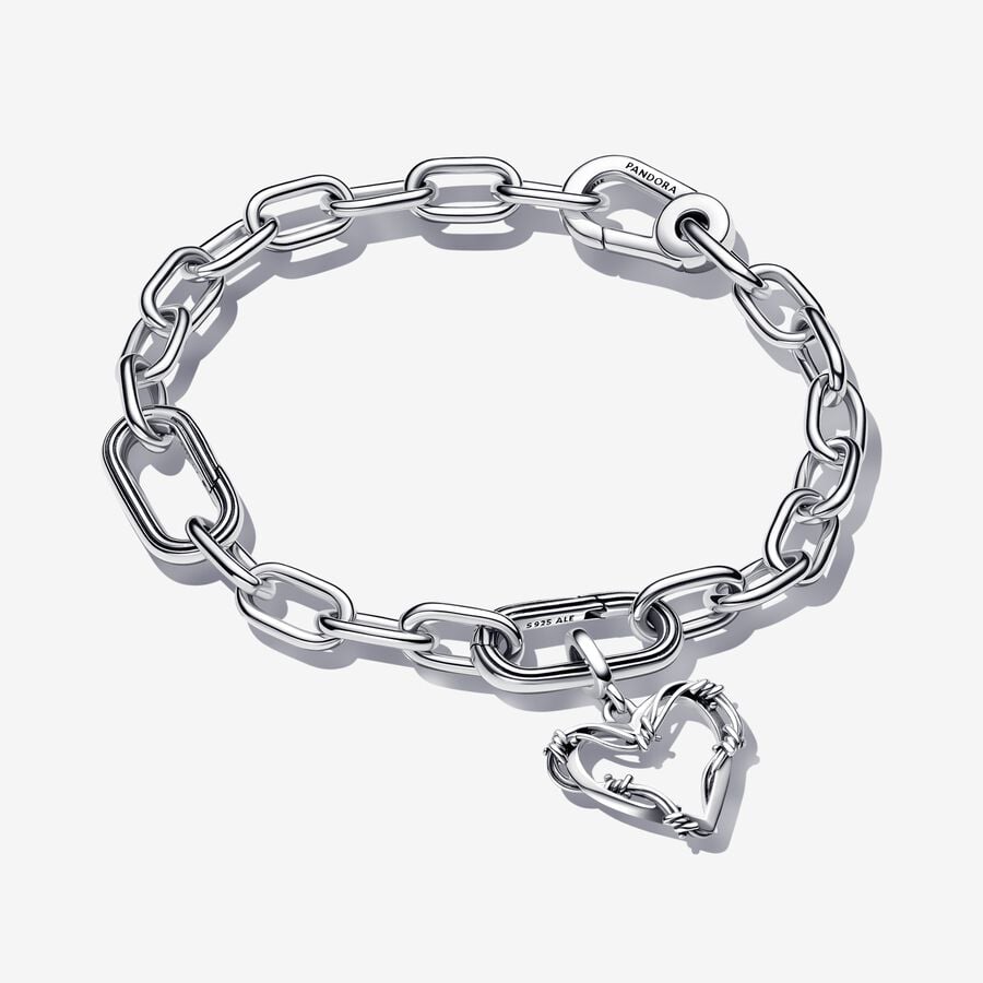 Barbed Wire Heart Bracelet Set image number 0