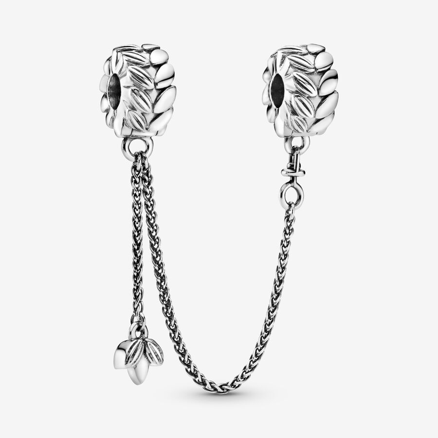 FINAL SALE - Wheat Grains Safety Chain Clip Charm image number 0