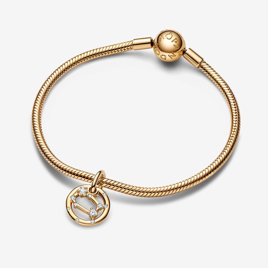 Gemini Zodiac Dangle Charm Bracelet Set image number 0