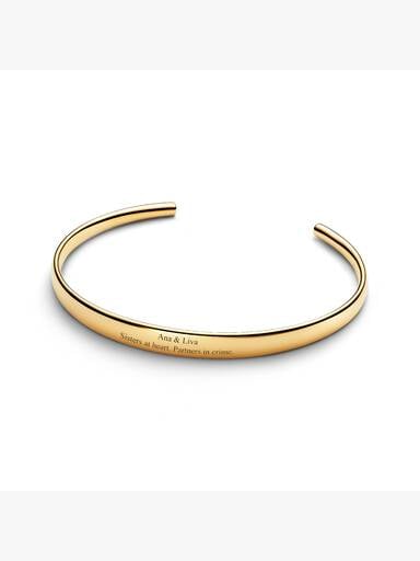 Engravable Open Bangle