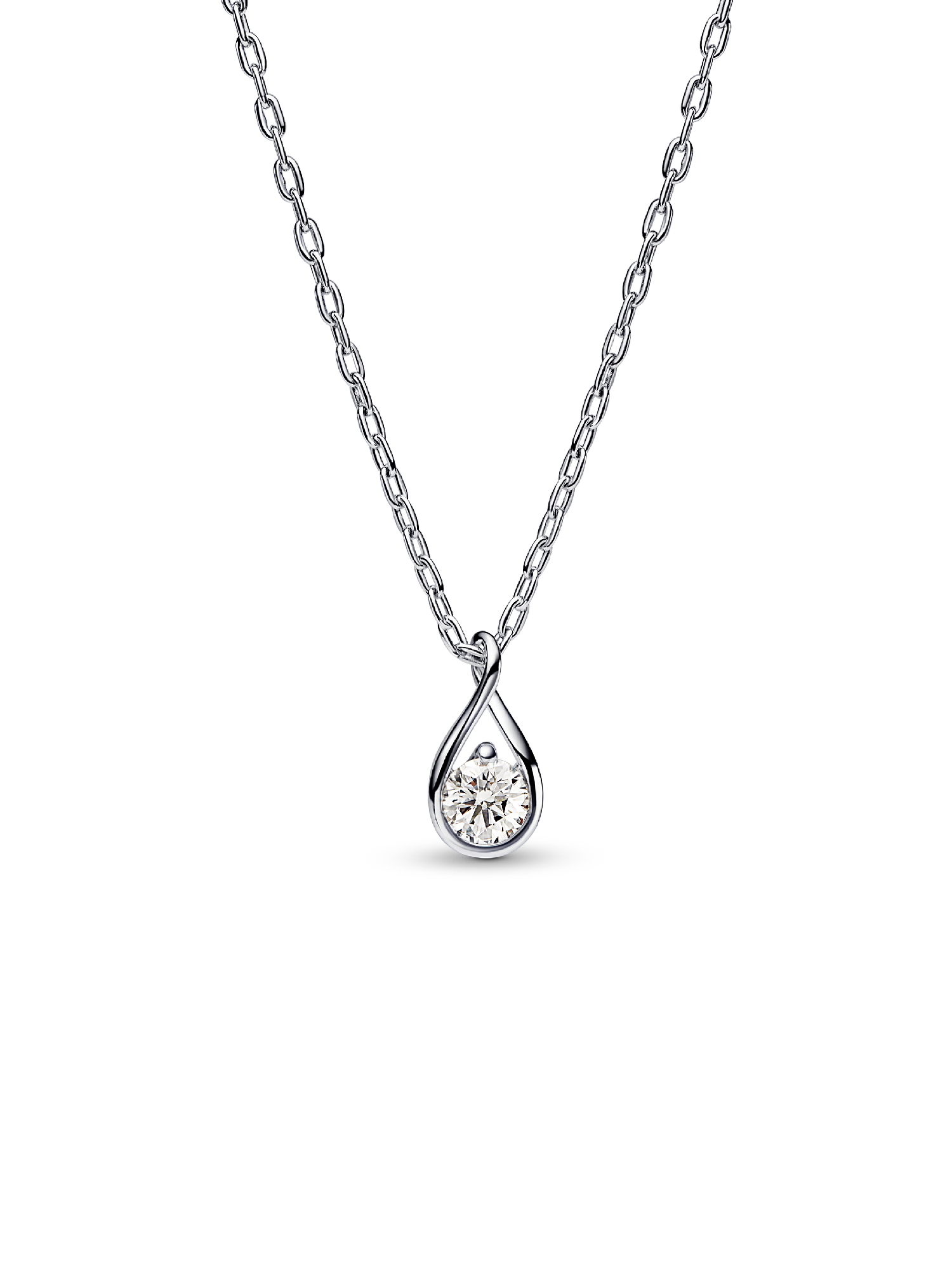 Pandora Infinite Sterling Silver Lab-grown Diamond Pendant Necklace