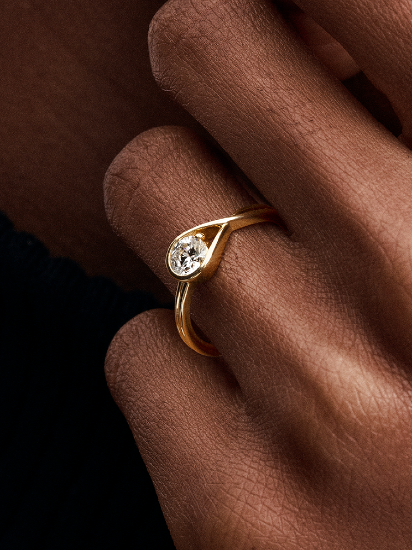 Женские кольца Pandora Infinite 14k Gold Lab-grown Diamond #159446C01, цвет: Золотой — фото 3