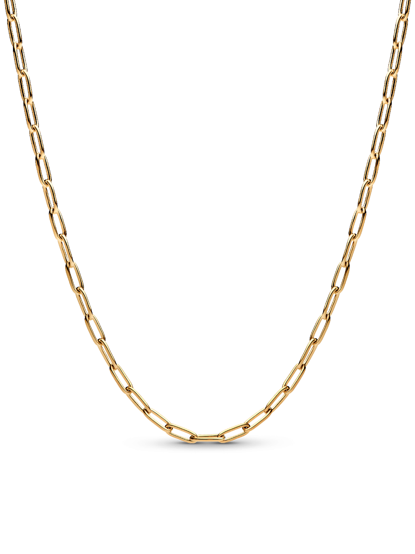 Женская цепочка Pandora Elongated Link Chain, Gold plated, цвет: Позолоченный — фото 1