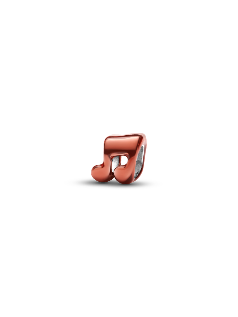 Orange Music Note Mini Charm