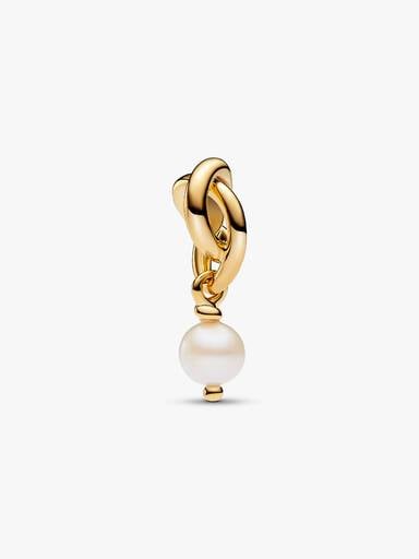 June Freshwater Cultured Pearl Eternity Circle Dangle Charm