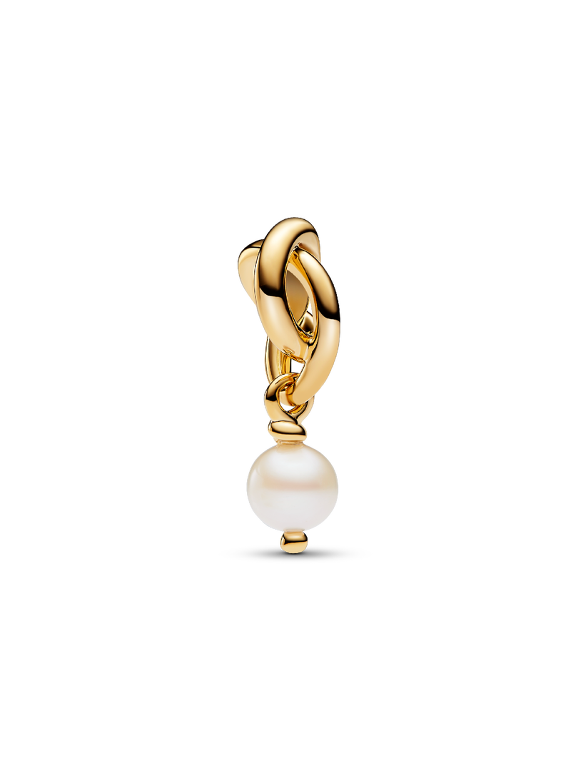 June Freshwater Cultured Pearl Eternity Circle Dangle Charm