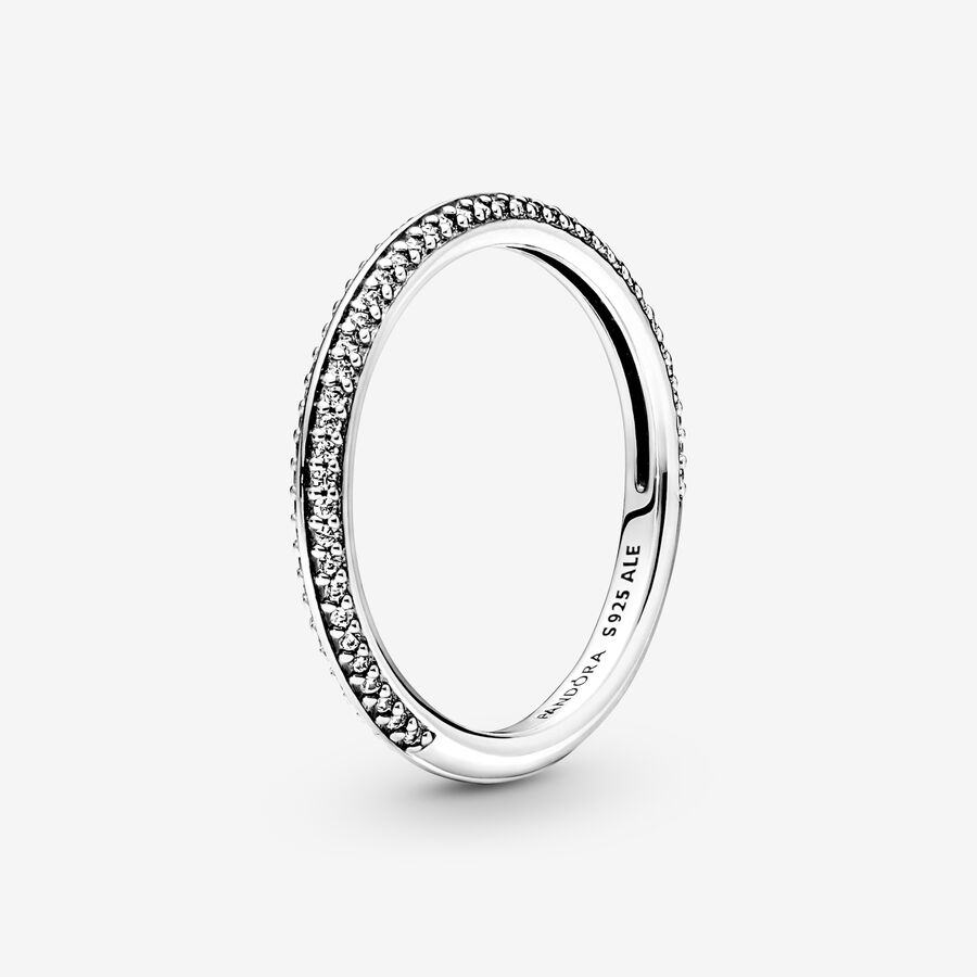Pandora ME Pavé Ring, Sterling silver