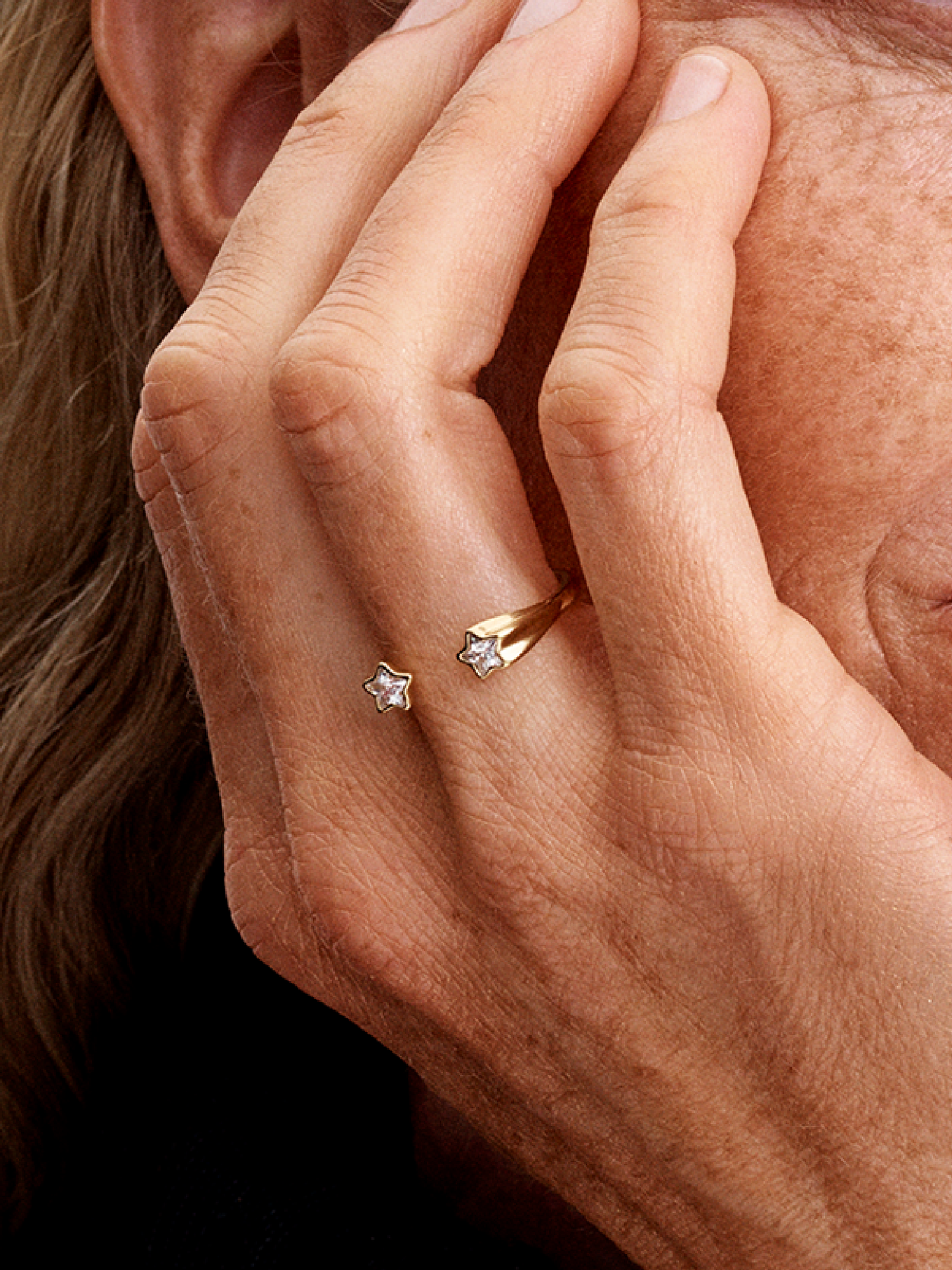 Женское кольцо Pandora Shooting Stars Open, Gold plated, цвет: Позолоченный — фото 3