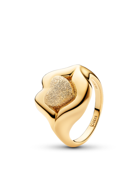 Женские украшения Pandora Pat McGrath The Lips of Love Statement Ring, цвет: Позолоченный
