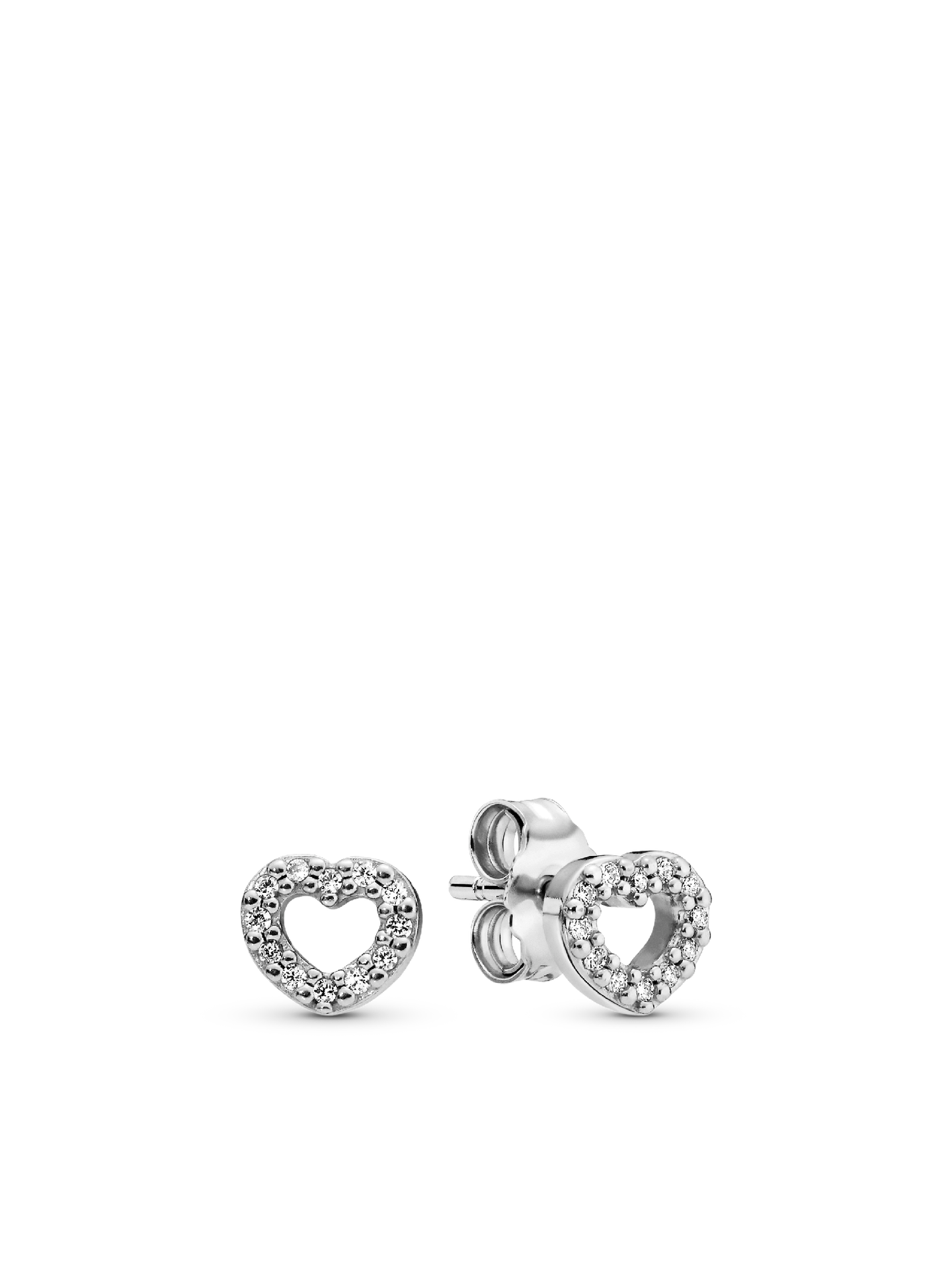 Женские серьги Pandora Open Heart, Sterling silver, цвет: Серебро
