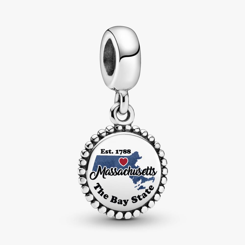 FINAL SALE - Massachusetts Map Dangle Charm