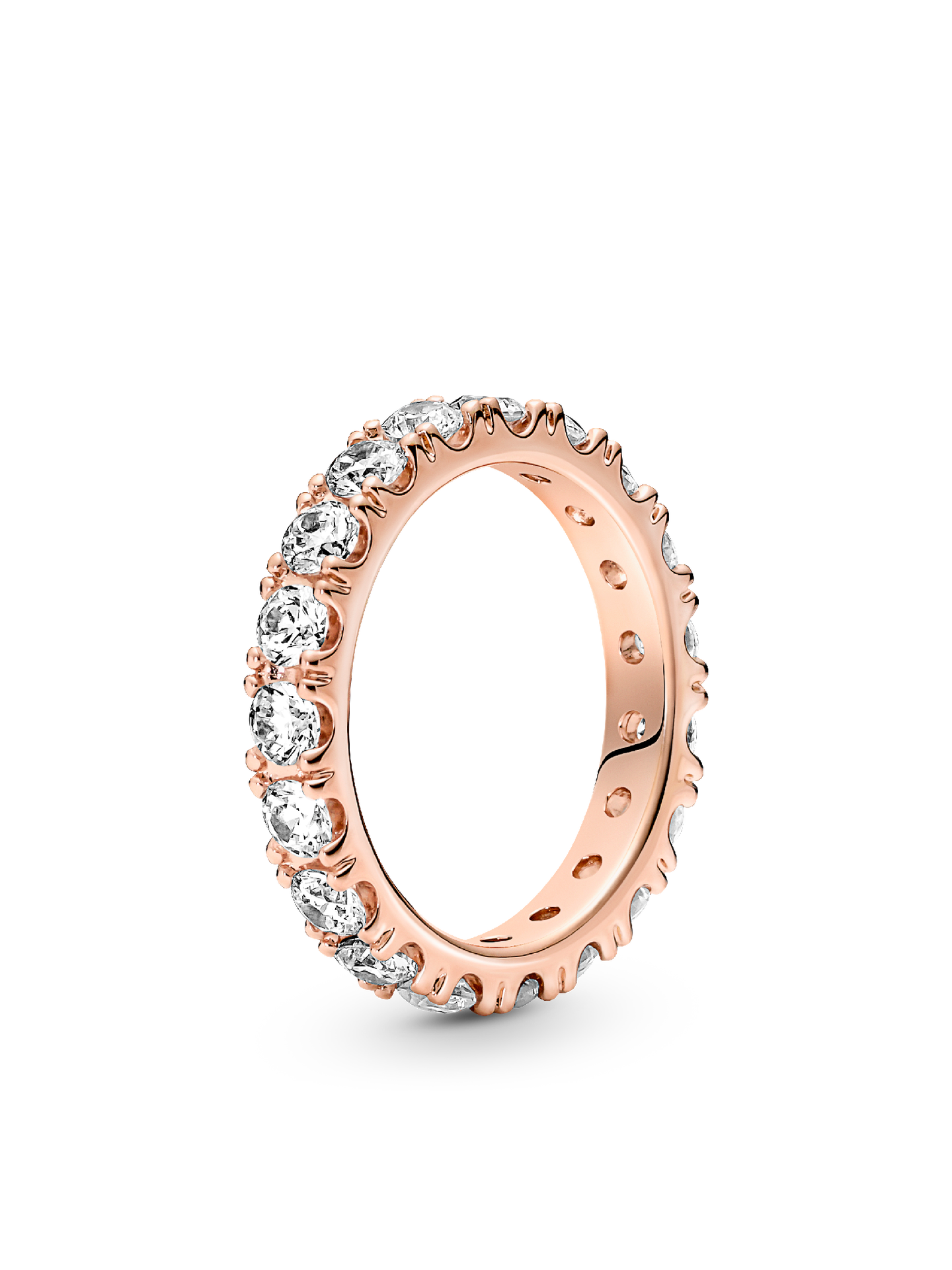 Женское кольцо Pandora Sparkling Row Eternity, Rose gold plated, цвет: Покрытие розовым золотом — фото 1