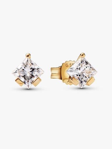 FINAL SALE - Pandora Nova 14k Gold Lab-grown Diamond Earrings