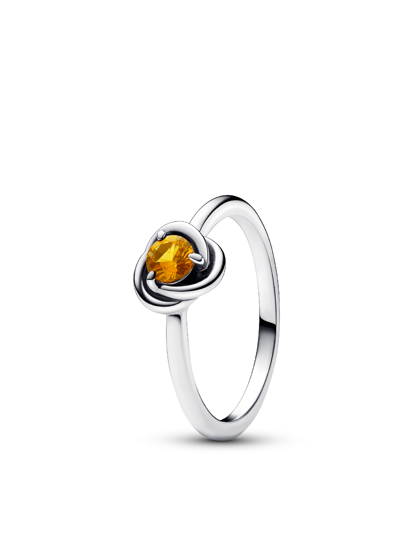 Женское кольцо Pandora November Honey Eternity Circle, цвет: Серебро — фото 1