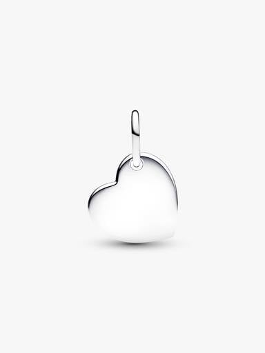 December Engravable Turquoise Blue Stone Heart Dangle Charm