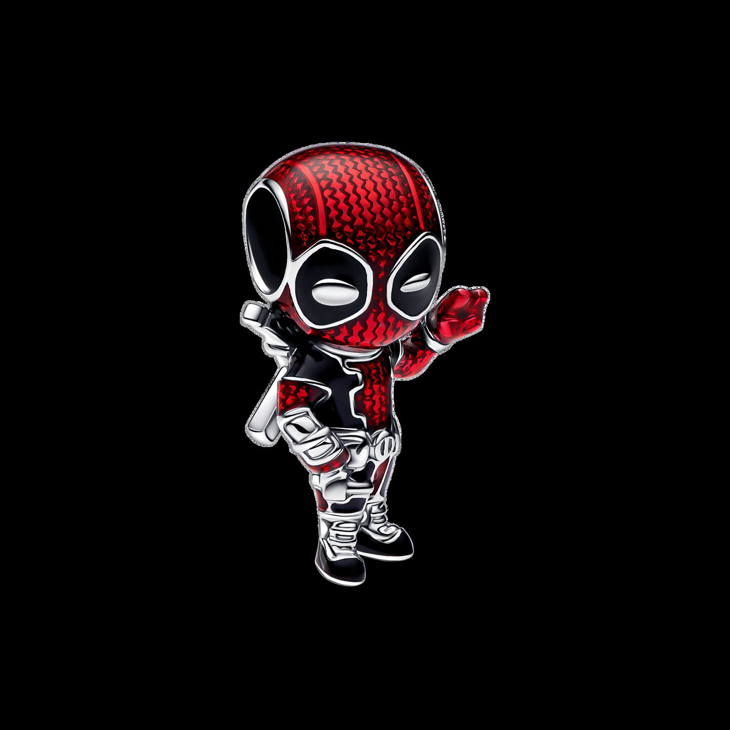 Женский шарм Pandora Marvel Deadpool Charm, цвет: Серебро — фото 2