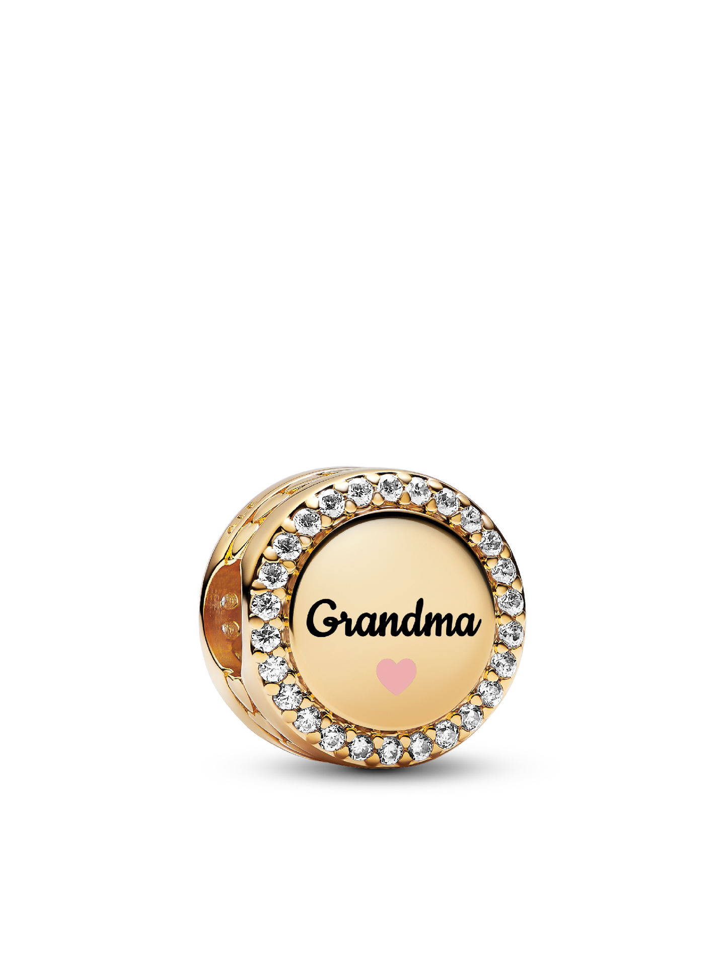 Женский шарм Pandora Engravable Grandma Charm, цвет: Позолоченный — фото 1