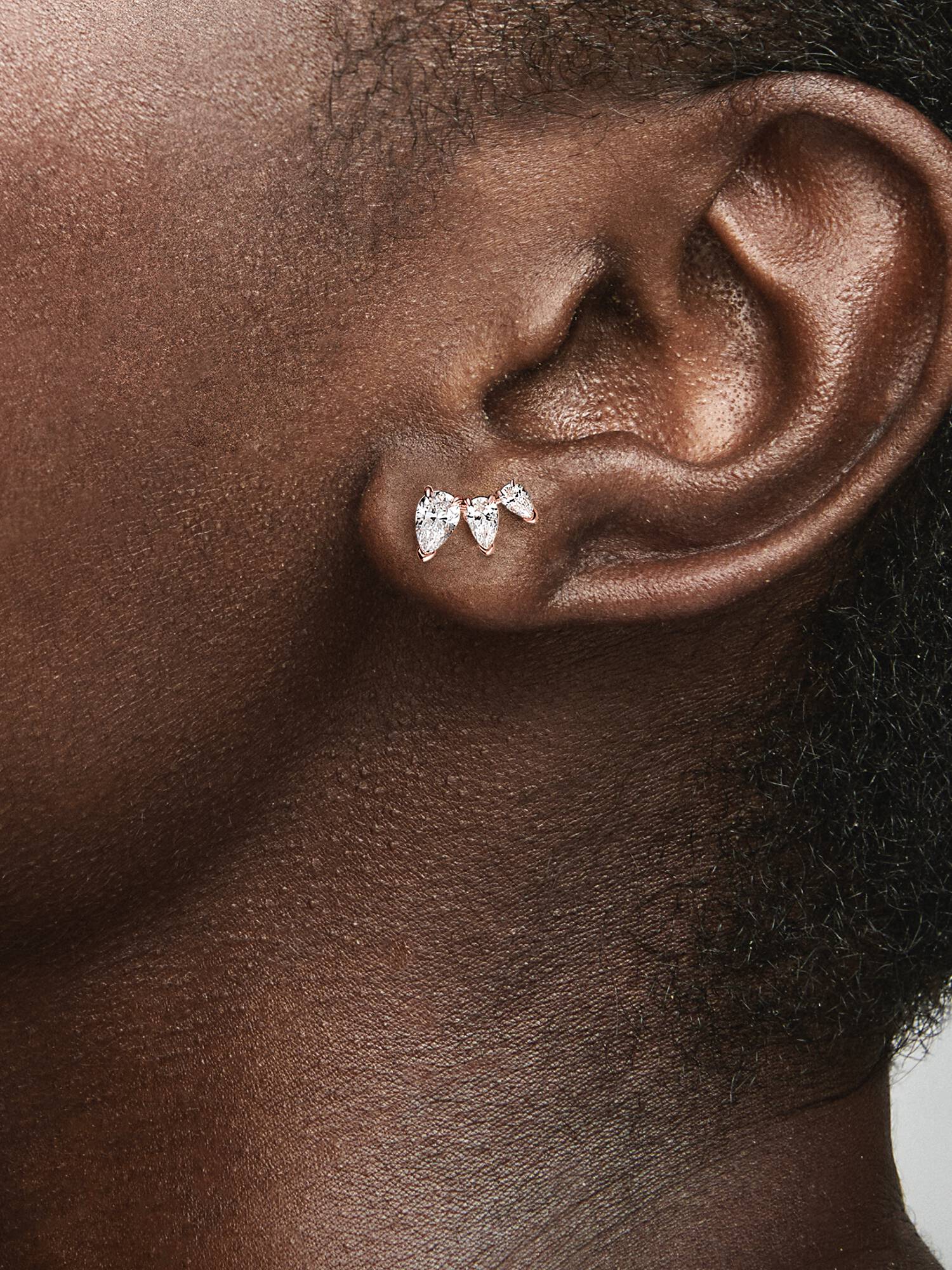 FINAL SALE - Sparkling Pear Stud Earrings