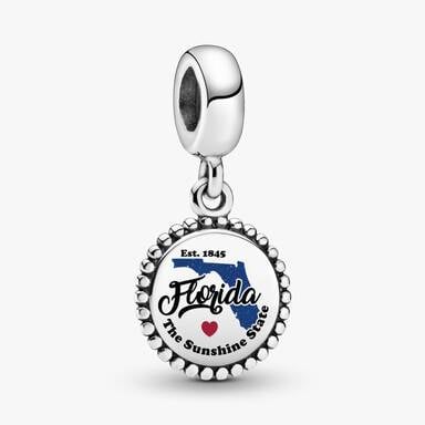 FINAL SALE - Florida Map Dangle Charm