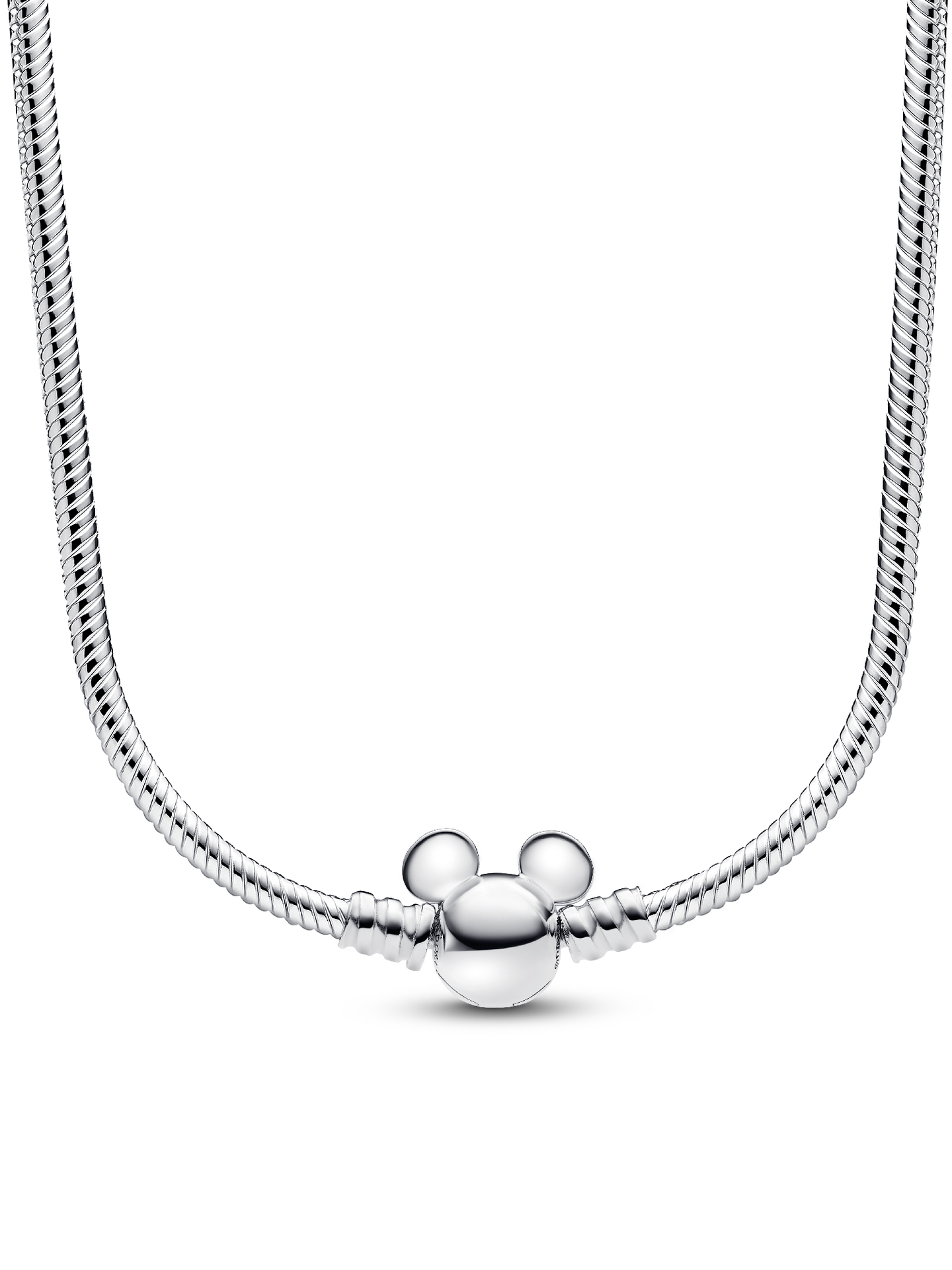 Женская цепочка Pandora Disney Mickey Mouse Snake Chain, цвет: Серебро — фото 1