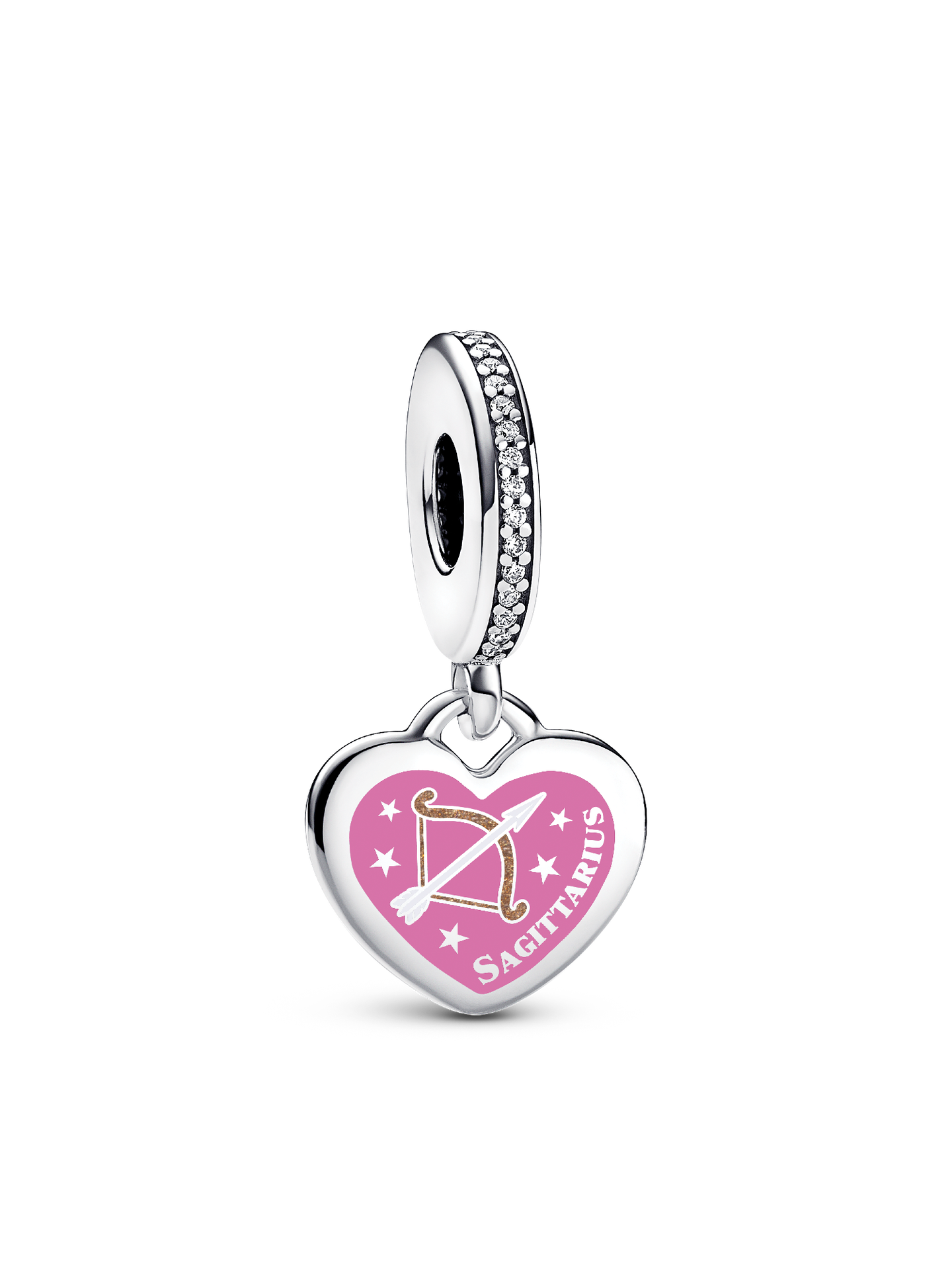 Женский шарм Pandora Sagittarius Dangle Charm, цвет: Серебро — фото 1
